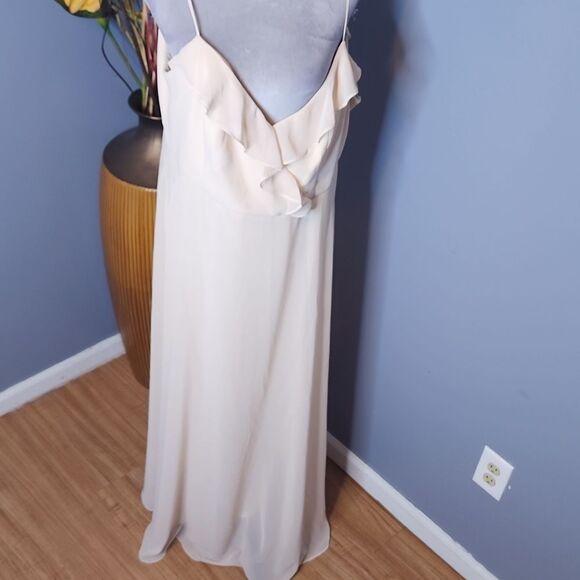 Levkoff Bridesmaid Style #7102 - Chiffon V-neck spaghetti strap gown Sz 22 NWT - Picture 15 of 16